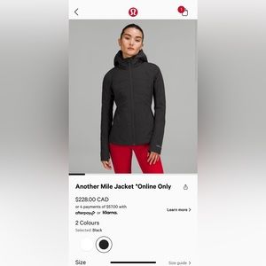 Lululemon jacket size 10
